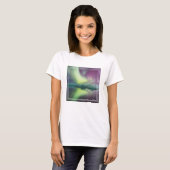 ヨークサルスラン氷河湖のオーロラ Tシャツ (正面フル)