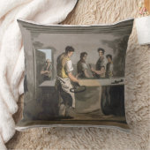 "ヨークシャのの衣裳」engravからの布のドレッサー、 クッション (ブランケット)