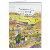 ヨークシャのヒツジの農家カード (正面)