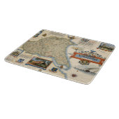 ヨークシャの地図: 東の乗馬 カッティングボード (角)