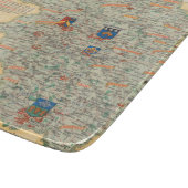 ヨークシャの地図: 西の乗馬 カッティングボード (角)