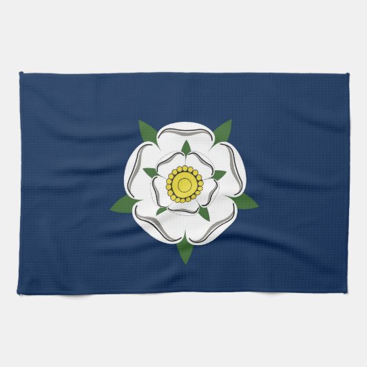 ヨークシャの地域の旗素晴らしいイギリス郡イギリス キッチンタオル (横)