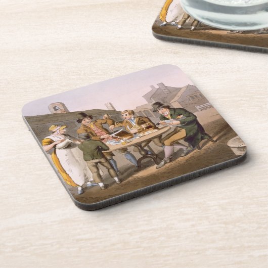 "ヨークシャの衣裳」からの真夏イブは、刻みます コースター (左側)