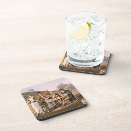 "ヨークシャの衣裳」からの真夏イブは、刻みます コースター (右側)