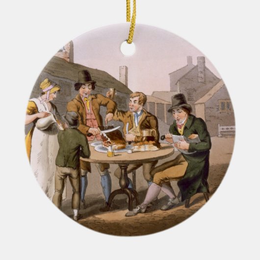 "ヨークシャの衣裳」からの真夏イブは、刻みます セラミックオーナメント (正面)