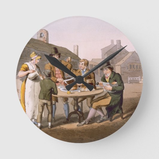 "ヨークシャの衣裳」からの真夏イブは、刻みます ラウンド壁時計 (正面)