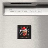 ヨークシャテリアのサンタ帽子のルームウェア クリスマスパジャマ マグネット (インサイチュ (食洗機))