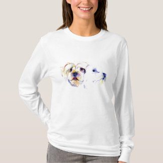 ヨークシャテリアのスケッチのTシャツ Tシャツ
