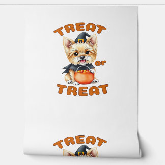 ヨークシャテリアのハロウィン犬のコスチューム お菓子をちょうだい 壁紙