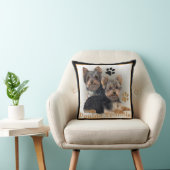 ヨークシャテリアの倍の悩みの枕 クッション (椅子)