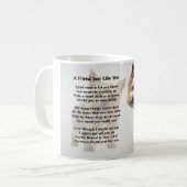 ヨークシャテリアの友人の詩のマグ コーヒーマグカップ (正面左)