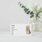 ヨークシャテリアの名刺 名刺 (スタンド正面)