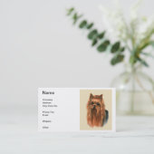 ヨークシャテリアの名刺 名刺 (スタンド正面)