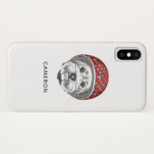 ヨークシャテリアの向こう見ずは|あなたの名前を加えます Case-Mate iPhoneケース (裏面(横))