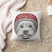 ヨークシャテリアの向こう見ず クッション (ブランケット)