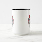 ヨークシャテリアの向こう見ず マグカップ (中央)