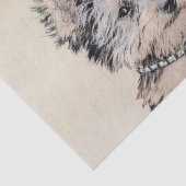 ヨークシャテリアの子犬の絵画元の犬の芸術 薄葉紙 (詳細)