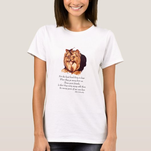 ヨークシャテリアの思い出 Tシャツ (正面)