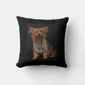 ヨークシャテリアの装飾用クッション クッション (正面)