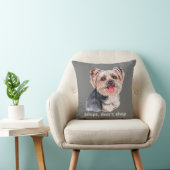 ヨークシャテリアを飼おう、買うな (Yorkshire Terrier) クッション (椅子)