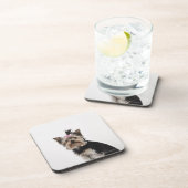 ヨークシャテリア犬のポートレート コースター (右側)