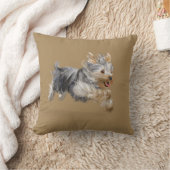 ヨークシャテリア クッション (ブランケット)