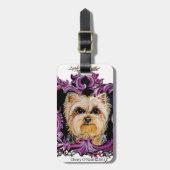 ヨークシャテリア ラゲッジタグ (正面縦)