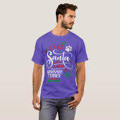 ヨークシャテリア 犬 クリスマス 犬種 ファミリー ボーイ Tシャツ (正面フル)