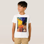 ヨークシャテリア 17 - テラスカフェ Tシャツ (正面フル)