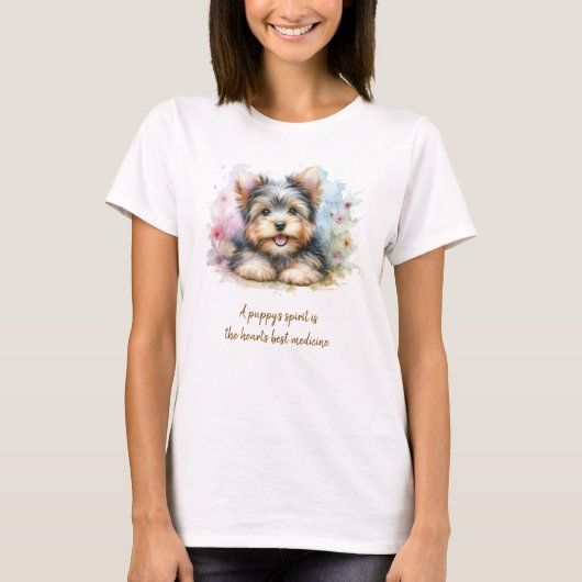 ヨークシャテリアTシャツ 寄せ書き Tシャツ (正面)
