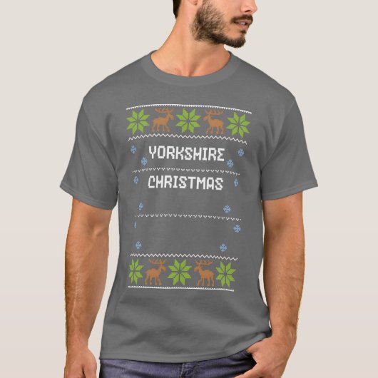 ヨークシャーのクリスマス・ボーイ Tシャツ (正面)