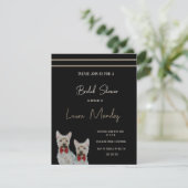 ヨークシャーのテリア犬ブライダルシャワー招待 (スタンド正面)