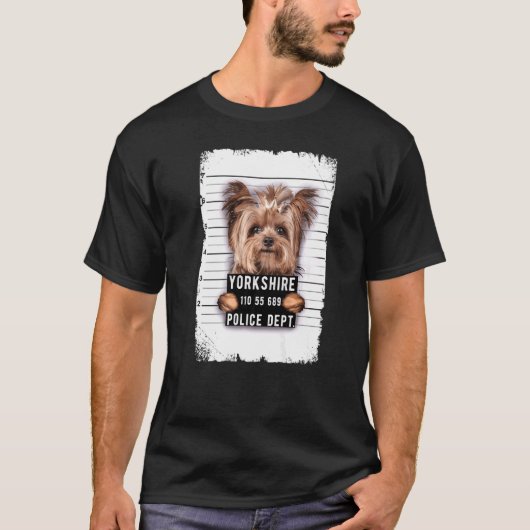 ヨークシャーのマグショット Tシャツ (正面)