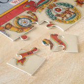 ヨークシャーの地図：ウエストライディング ジグソーパズル (側面)