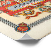 ヨークシャーの地図：ウエストライディング ポスター (角)