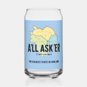 ヨークシャーの最大の州 – A'll Asker ガラス缶 (裏面)