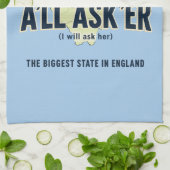 ヨークシャーの最大の州 – A'll Asker キッチンタオル (折り畳み)