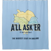 ヨークシャーの最大の州 – A'll Asker シャワーカーテン (正面)