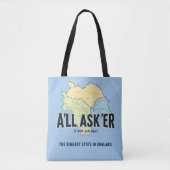 ヨークシャーの最大の州 – A'll Asker トートバッグ (正面)