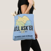 ヨークシャーの最大の州 – A'll Asker トートバッグ (クローズアップ)