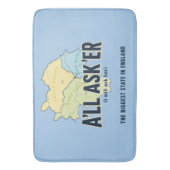 ヨークシャーの最大の州 – A'll Asker バスマット (正面縦)