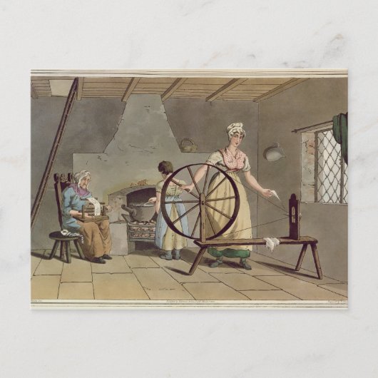 「ヨークシャーの衣装」から女が紡ぐ ポストカード (正面)