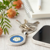 ヨークシャーキーチェーン国旗 キーホルダー (側面)