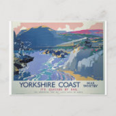 ヨークシャーコーストヴィンテージ旅行はがき ポストカード (正面)