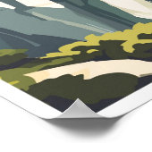 ヨークシャーダレスアートワークトラベルプレイスイラストレーション ポスター (角)