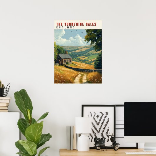 ヨークシャーダレスハイキングトレイル ポスター (ホームオフィス)