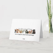 ヨークシャーテリアおもしろいカード カード (裏面)