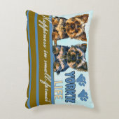 ヨークシャーテリアかわいい アクセントクッション (正面(垂直))