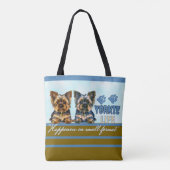 ヨークシャーテリアかわいい トートバッグ (裏面)