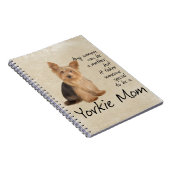 ヨークシャーテリアのお母さんのノート ノートブック (右側)